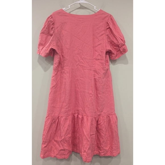 Rachel Parcell Pink Linen Blend Shirt Dress Size XL - Picture 4 of 7